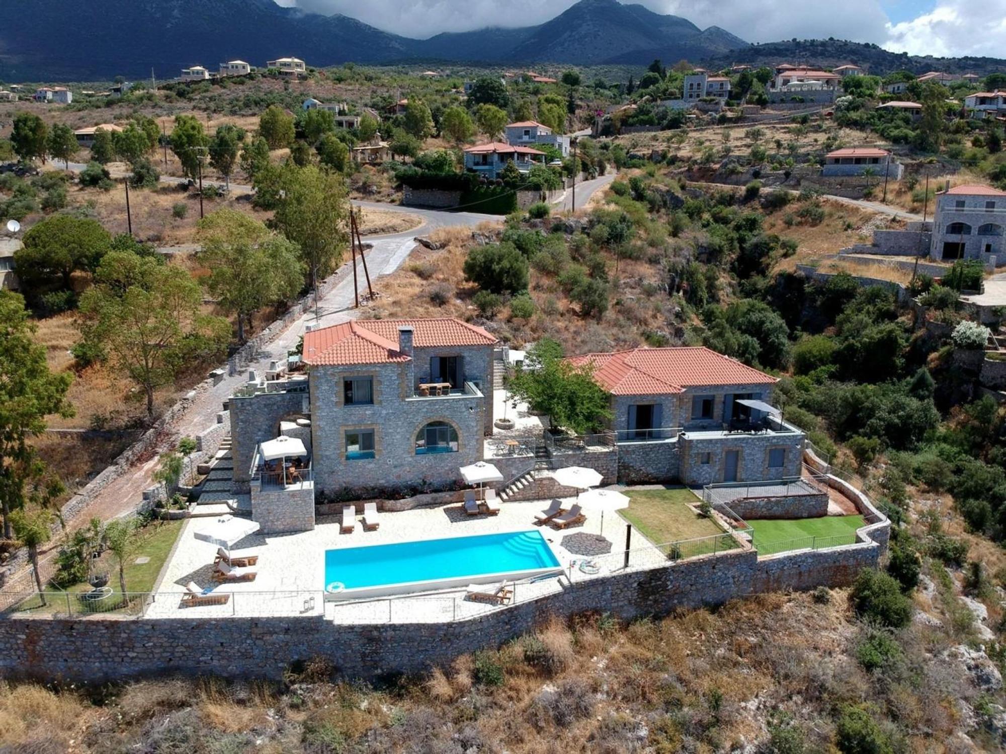 Irini Villa By Elrin Villas Mani Neokhorion  Экстерьер фото
